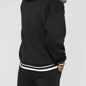 100% Polyester Vintage surdimensionné pull à capuche pantalons de survêtement ensemble Logo personnalisé taille américaine Sublimation solide grande taille printemps - Product Image 6