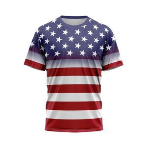 เสื้อวิ่งของผู้ชายเสื้อ100% วิ่งผ้าโพลีเอสเตอร์แบบระเหิดแห้งเร็ว - Product Image 1