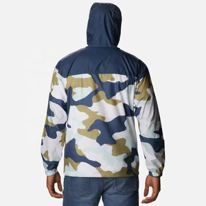 Custom Logo Hooded Zipper Sublimation Windbreaker <b>Jackets</b> Lightweight 100% Polyester Unisex Outdoor <b>Jackets</b> - Product Image 2