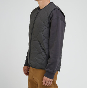 Chaleco Acolchado para Hombre, Chaqueta sin Mangas, Chaleco Acolchado, Cálido para Invierno, Ligero, Informal para Exteriores, Calentador Corporal, Ropa de Trabajo, 100% Algodón - Product Image 4