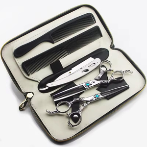 Kit de corte de pelo de peluquero profesional para hombres Tijeras de corte de pelo Kit de tijeras de corte de pelo de acero inoxidable para la venta - Product Image 4