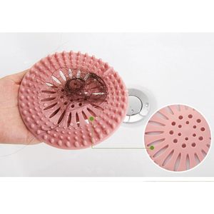 3 pezzi filtro capelli rosa Anti-intasamento serbatoio acqua bagno scarico a pavimento schermo filtro lavello di scarico 3 pezzi - Product Image 3