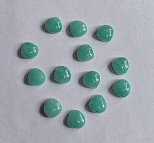Magnifiques pierres précieuses en malachite naturelle, pierres brutes, 15 mm, forme poire, cabochon fait à la main, certifié IGI pour la fabrication de bijoux - Product Image 3
