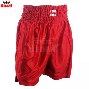 กางเกงชกมวยชาย พิมพ์โลโก้ตามสั่ง ดีไซน์ล่าสุด คุณภาพพรีเมียม พร้อมเอวยางยืดปรับได้ โดย Elegant Sports - Product Image 5