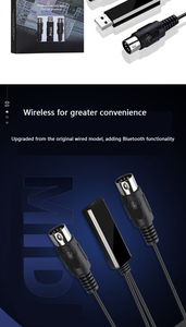 OEM ODM Cables de conexión Cinco pines 2M Batería electrónica Yamahas Medley Teclado Arreglista Usb a Midi Adaptador de cable para piano - Product Image 5