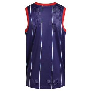 Maillot de basket-ball sans manches pour homme, de haute qualité, 100% polyester, respirant, séchage rapide, impression personnalisée, couleur unie, été - Product Image 2