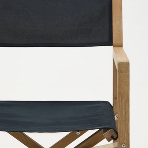 Chaise de Réalisateur Pliante Portable en Bois avec Siège en Toile pour Café, Balcon Extérieur, Salon et Usage Quotidien - Product Image 3