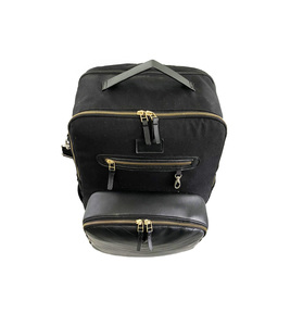 Sac à dos luxueux pour ordinateur portable en cuir de vachette avec fermeture à glissière Sac de voyage à la mode avec doublure en polyester Fournisseur direct du Vietnam - Product Image 4