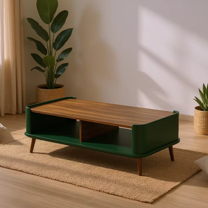 Mesa de centro moderna de alta calidad de madera maciza de teca 100% hecha en Indonesia para sala de estar y muebles para el hogar - Product Image 1
