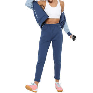 Ensemble de survêtement 2 pièces élégant Street, survêtement personnalisé imprimé en relief pour femmes, survêtement en molleton de coton surdimensionné, survêtement pour femmes en gros - Product Image 2