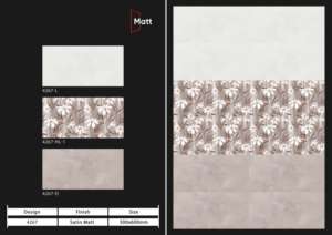 Carreaux muraux en céramique 300x600mm finition premium pour salle de bain et cuisine, surface brillante mate effet sucre, design mural intérieur luxueux - Product Image 5