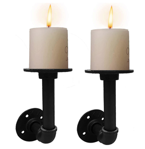 Antique Design Metal Candle Holder Jar Crafts High Quality Customizable Metal Candle jar Tableware decoration item - Product Image 2