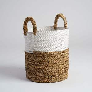 Lightweight Handmade Woven Water Hyacinth <b>Basket</b> Wholesale Supplier Seagrass <b>Toy</b> Organizer Sustainable Vietnam - Product Image 6
