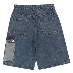Vente en gros de jeans cargo décontractés d'été personnalisés shorts baggy en denim de grande taille pour hommes vêtements de ville d'extérieur pour hommes - Product Image 4