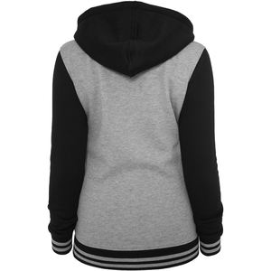 Vestes universitaires pour femmes imprimées et brodées à vendre, service OEM, matériau en coton personnalisé, meilleur style de port, vestes universitaires pour femmes - Product Image 2