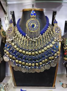 สร้อยคอจิวเวลรี่อัฟกานิสถานสไตล์วินเทจสำหรับผู้หญิงงานตามสั่งสร้อยคอเครื่องประดับอัฟกันคูจิจิจิวเวอร์รี่สำหรับของขวัญแต่งงาน - Product Image 6