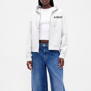 Sudadera con Capucha Personalizada de Alta Calidad para Mujer, para Pedidos al por Mayor, con Servicio OEM a Precio de Fábrica, Diseño con Cierre de Cremallera y Cordones 2026 - Product Image 1