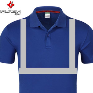 Profesión manga corta ignífugo hombres antiestático reflectante seguridad ropa de trabajo de alta visibilidad ropa de trabajo Polo camisa reflectante Niño - Product Image 4