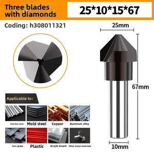 HSS 90-Degree Chamfering <strong>Drill</strong> Bit Single-Edge Cutter for <strong>Countersink</strong> &amp; Deburring - Product Image 5