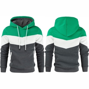 Vente en gros Sweats à capuche de qualité supérieure de couleur unie personnalisés imprimés et brodés pour hommes, confortables et décontractés - Product Image 2