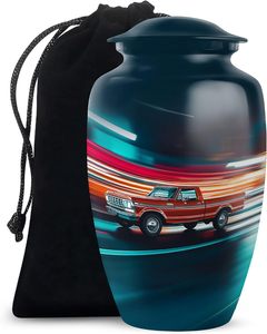 Urnes funéraires de camion adulte de style américain classique pour cendres masculines et féminines pour restes funéraires d'hommes et de femmes - Product Image 1