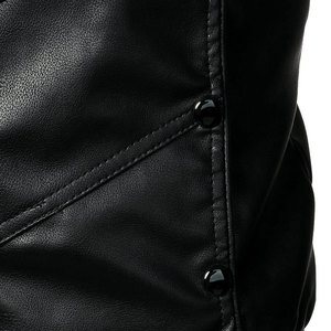 Men's Professional Quality Breathable <b>Motorbike</b> Leather Jackets Customizable Design with <b>Stand</b> Collar - Product Image 5