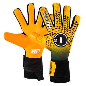 Guantes de portero de cuero naranja neón completo de estilo nuevo SP, Material de goma de alto rendimiento de visibilidad, agarre de látex para exteriores - Product Image 3