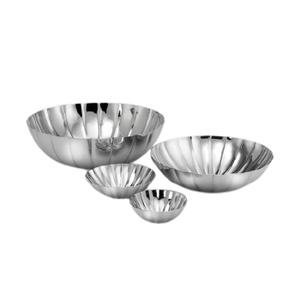 ชามสแตนเลสสำหรับเสิร์ฟอาหารเกรดอาหารง่ายสะอาดได้รับความนิยมสูงสุดจานทองเหลืองสำหรับรับประทานอาหารบ้านร้านอาหารโรงแรมปาร์ตี้ - Product Image 1