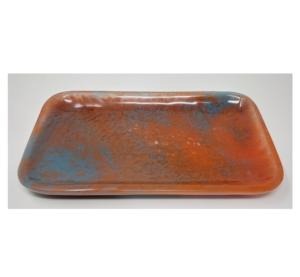 Bol et plat en résine d'origine indienne poli à la main - Plat de service décoratif pour les fêtes, écologique, fabriqué en Inde - Product Image 1