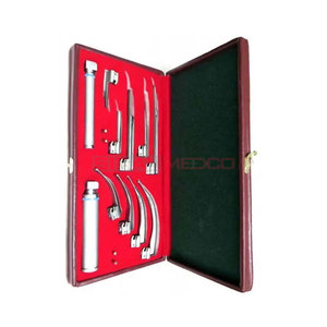 ENT ชุดผ่าตัดวินิจฉัย10ใบมีด2ด้ามและหลอดไฟสแตนเลสชุดเครื่องมือสำหรับผ่าตัดกล่องเสียงแหล่งจ่ายไฟด้วยมือ - Product Image 3