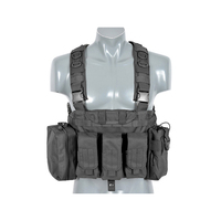 Gilet de paintball unisexe personnalisable de haute qualité, à dégagement rapide, réversible, avec option porte-chargeur noir, en polyester respirant pour l'extérieur