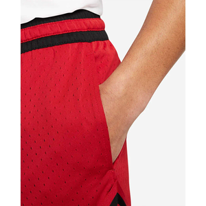 Custom Basketball Shorts <b>Red</b> Mesh <b>Fabric</b> Sportswear Breathable Elastic Waist Athletic Training Streetwear - Product Image 6