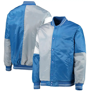 Custom Satin <b>Varsity</b> <b>Bomber</b> <b>Jackets</b> for <b>Men</b> Plus Size Windproof Lettermen <b>Jackets</b> for Winter Wholesale <b>Men</b> <b>Jackets</b> - Product Image 2