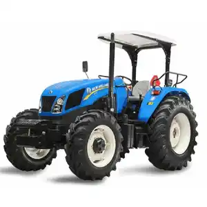 Trator agrícola barato 100HP Trator com tração nas 4 rodas New Holland SNH1004 Trator agrícola usado com HP para venda