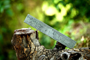 Billet de Damas 10 pouces de long billette de Damas couteau blanc faisant des fournitures personnalisé forgé à la main billettes de Damas faites à la main personnalisées - Product Image 3