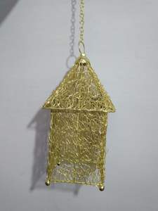 Farol de Metal con Alambre de Hierro, Farol Decorativo de Metal Curvado a Mano, Decoración para Fiestas de Cumpleaños y Navidad, Portavelas - Product Image 6