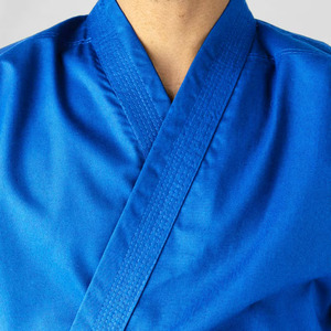 Combinaisons d'entraînement de karaté unisexes pour adultes, légères, en polyester/coton, extensibles, avec logo frontal, vêtements de boxe et d'arts martiaux - Product Image 4