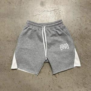 Custom Printed Logo High Quality 100% Terry Cotton Lightweight Summer Distressed Embroidered <b>Sweat</b> <b>Shorts</b> for <b>Men</b> Casual - Product Image 2