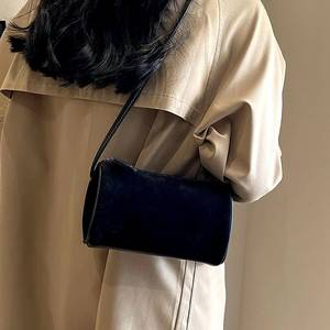 Sac Boston à bandoulière en cuir à logo personnalisé sac à main pour femmes sac à main pour femmes sac à maquillage cylindrique LCYB-0012 - Product Image 1