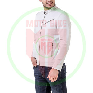 Veste en cuir véritable pour homme, légère, style streetwear, pour l'hiver, avec logo personnalisé, vente en gros du fabricant - Product Image 2