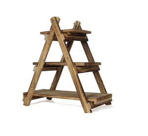 round Wooden Multipurpose Folding Cake <b>Pizza</b> <b>Stand</b> for Party Decorations and Dessert Displays - Product Image 1