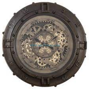 Reloj de pared único decorativo de Metal chapado en oro con diseño de hojas, maravilloso Reloj de pared elegante para hoteles y resorts - Product Image 4