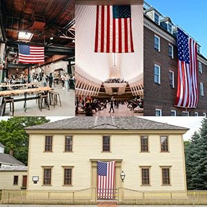 Drapeau américain USA TOP FLAGSINC 10x15, robuste, étoiles brodées, rayures cousues, 3 œillets en laiton, 3,5 kg, pour mur - Product Image 1