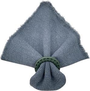 Boho rond de serviette cercle évidé décor de table pour les fêtes de mariage Table à manger de Noël - Product Image 3