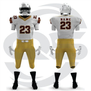 Uniforme de football américain personnalisable par sublimation, respirant, séchage rapide, manches courtes, grandes tailles, pour équipes nationales - Product Image 5