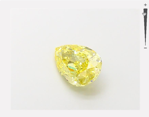 Igi VS1 1.13Ct ความชัดเจนแฟนซีสีเหลืองลูกแพร์ห้องปฏิบัติการที่สร้างขึ้นเพชรเครื่องประดับเพชรที่ดีหลวมมีความชัดเจน VS1 - Product Image 2