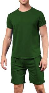 Vente en gros de vêtements d'été nouvel arrivage d'ensemble pour hommes de t-shirts à manches courtes et de shorts de couleur unie vêtements pour hommes ensembles pour hommes - Product Image 3