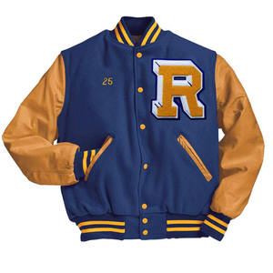 Nouvelle arrivée 2025 Veste universitaire en laine avec manches en cuir Faible MOQ Veste universitaire Fabriquée au Pakistan - Product Image 3