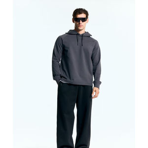 Sudadera con Capucha Casual para Hombre, Corte Regular, Cómoda, Estilo Urbano, Estampado Personalizado, 100% Algodón, Lavado Ácido, Primavera - Product Image 5