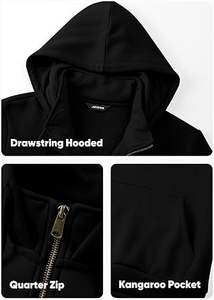 Ropa de invierno para hombres Sudaderas con capucha casuales de color sólido Sudaderas CON CAPUCHA DE MODA Sudaderas con capucha ajustadas para hombres - Product Image 3